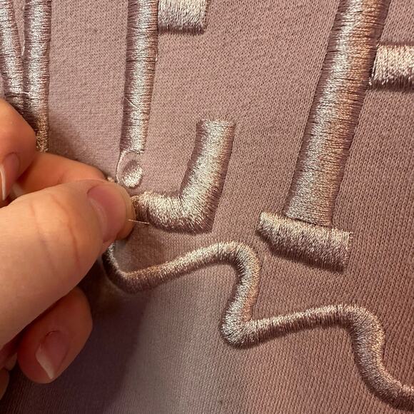 Victoria’s Secret PINK Oversized Varsity Cowl Neck Sweatshirt Size XL Colorblock - Picture 7 of 14